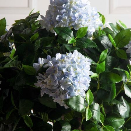 090/К/460-3(F) Гортензия искусственная (латекс) h90см, сиренево-фиолетовая