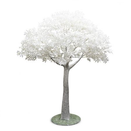 250разб/483(з) Дерево интерьерное искусственное разборное h250см, белое