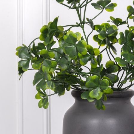 7142/0016-9/1 Клевер искусственный куст (букет) 5 частей h34см, зеленый
