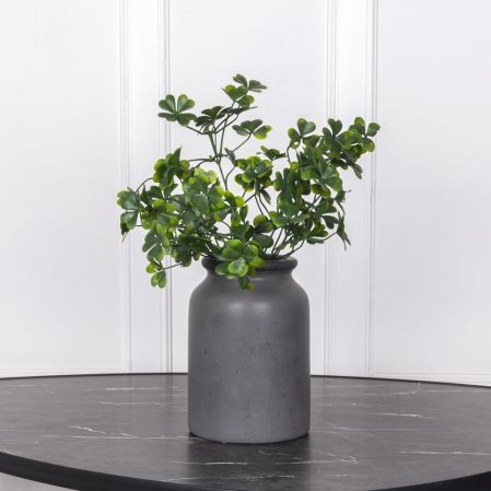 7142/0016-9/1 Клевер искусственный куст (букет) 5 частей h34см, зеленый
