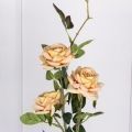 7141/А2785-98 Роза кустовая искусственная h87см, персиковая