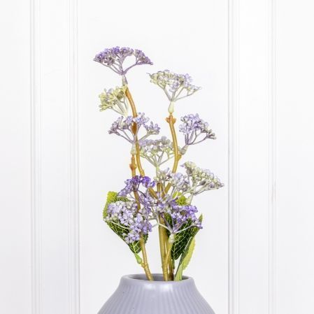 7143/А2783-54М(Sale) Ягоды с листьями искусственные куст 5 частей, h50см (микс)