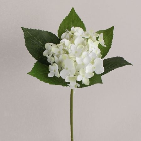 401/0033-23А Гортензия мини искусственная h 45см белая