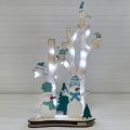 816/10-2(Sale) Дерево с подсв."Птички/Снеговики" (голубой)32*h52см