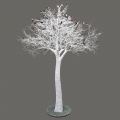 300Разб/1766-1(Promo) Дерево искусственное разборное заснеженное со снегирями h300см, на основании