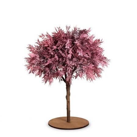 100/РН/505(з)(F) Дерево искусственное интерьерное h100см на основании, пепельно-розовое