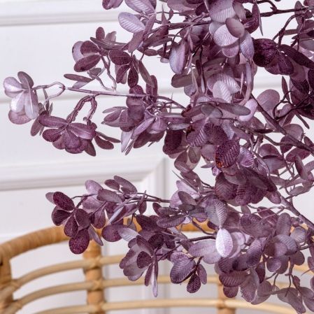 250/РН/364(F) Дерево искусственное интерьерное h250см на основании, пепельно-пурпурное