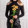 7141А/0443-02/24Р(АКЦИЯ) Тюльпан распустившийся искусственный d8см, h50см, бежевый