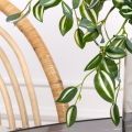 7143/0901-03/1(F)  Традесканция искусственная куст 5 частей h45см (34+11), зелено-белый