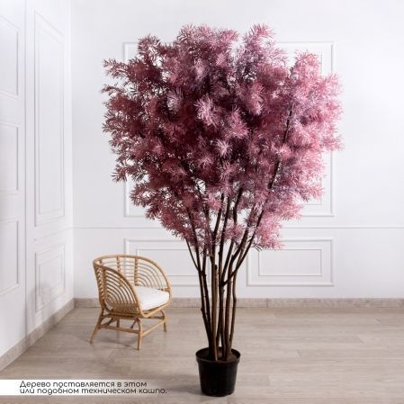 250/РН/506(з)(Пр)(F) Дерево искусственное интерьерное h250см, пепельно-пурпурное