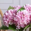 7141А/0443-24/5(F) Гортензия искусственная 1 голова d18см, h47см, светло-розовая