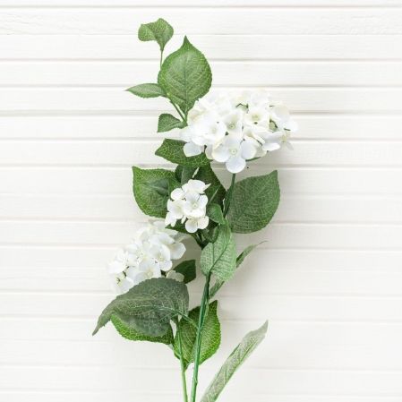401/0474-23(Уценка) Гортензия искусственная h85см, белая