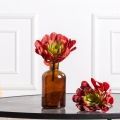 7143/9165-16/1(F) Суккулент искусственный Эхеверия гигант d16см h18см (9+9), бордо