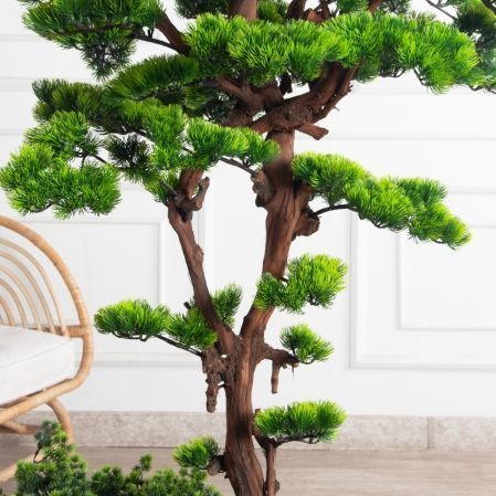 БС150/ОС/30-9(з)(Пр)(F) Бонсай искусственный Сосна h150 и 50см в деревянном ящике 50х30х15см БС150/ОС/30-9(з)(Пр)(F) Бонсай искусственный Сосна h150 и 50см в деревянном ящике 50х30х15см