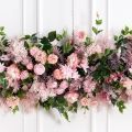 ДЛ121-1(Пр)(F) Декор входной группы цветочный L100см, пристенный, розовый