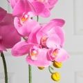 ЦИ60*2/33-4(Пр)(F) Орхидея искусственная h60см в кашпо d10см, розовая(латекс)