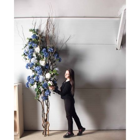 ДЛ164(Пр)(Fix)(F) Декор входной группы цветочный h300см,пристенный