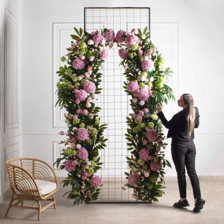 ДЛ162(з)(Пр)(Fix)(F) Декор входной группы цветочный h260см (шир 40-60см) ДЛ162(з)(Пр)(Fix)(F) Декор входной группы цветочный h260см (шир 40-60см)