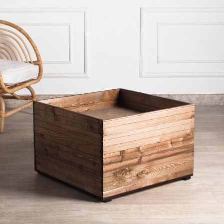 811/04-5/1(з)(F) Ящик деревянный 60х60х40см (коричневый)