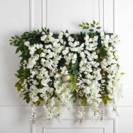 Л49-7(з)(F) Лиана искусственная Вистерия сакурой L440см, свес 100см Л49-7(з)(F) Лиана искусственная Вистерия сакурой L440см, свес 100см