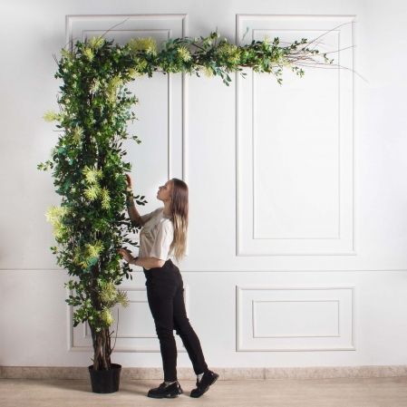 ДЛ164-1(з)(Пр)(Fix)(F) Декор входной группы цветочный h276см, пристенный ДЛ164-1(з)(Пр)(Fix)(F) Декор входной группы цветочный h276см, пристенный