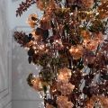 ДЛ177/СВ03(Пр)(Fix)(F) Декор вход.группы h300см н/прутьях, пристен. с гирляндой "Роса",пепел-пурпур.