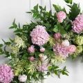 ДЛ166/2(з)(F) Декор входной группы цветочный (полукруг) h220см (шир 55см)