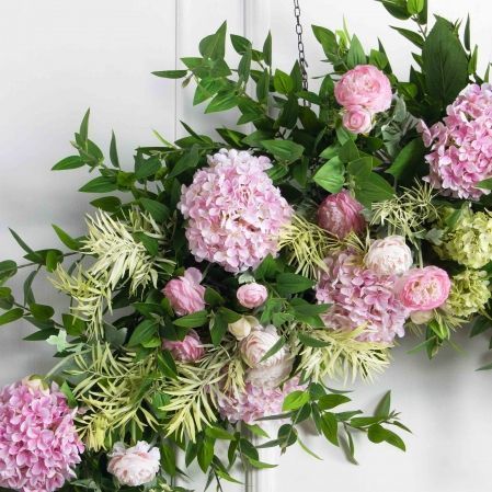 ДЛ166/2(з)(F) Декор входной группы цветочный (полукруг) h220см (шир 55см)