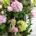 ДЛ166/3(з)(F) Декор входной группы цветочный на корилусах (полукруг) h250см (шир 55-60 см)
