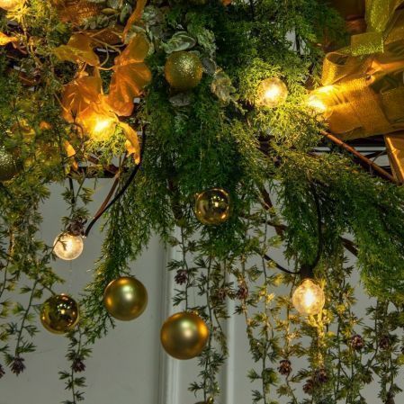 ДЛ189/СВ04(Пр)(Fix)(F)Декор вход.группы h210см н/прутьях, прист.с ретро-гирляндой,золото ДЛ189/СВ04(Пр)(Fix)(F)Декор вход.группы h210см н/прутьях, прист.с ретро-гирляндой,золото