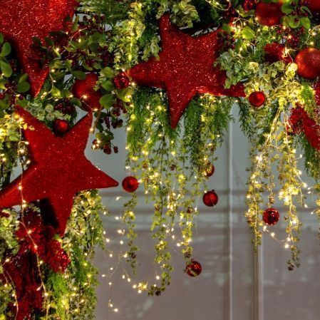 ДЛ190/СВ03т(Пр)(Fix)(F)Декор вход.груп.h210см н/прутьях,прист.с гирлянд.Роса,со звездами и шарами ДЛ190/СВ03т(Пр)(Fix)(F)Декор вход.груп.h210см н/прутьях,прист.с гирлянд.Роса,со звездами и шарами