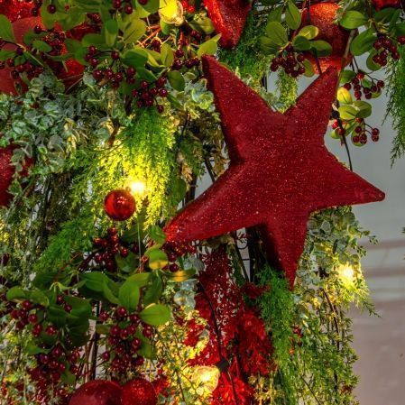 ДЛ190/СВ04(Пр)(Fix)(F)Декор вход.груп.h210см н/прутьях,прист.с ретро-гирлянд.,со звездами и шарами ДЛ190/СВ04(Пр)(Fix)(F)Декор вход.груп.h210см н/прутьях,прист.с ретро-гирлянд.,со звездами и шарами