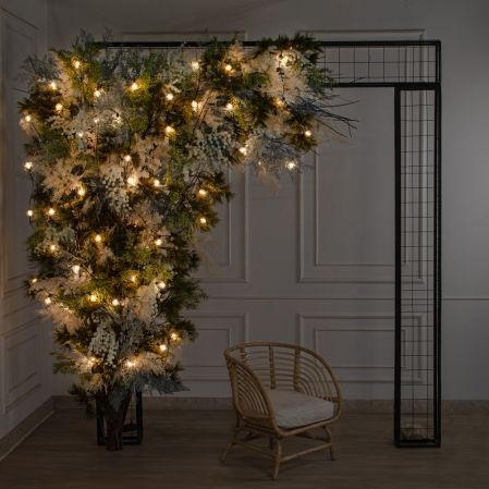 ДЛ187/СВ04(Пр)(Fix)(F)Декор вход.группы h290см н/прутьях, прист.с ретро-гирляндой,бело-синий ДЛ187/СВ04(Пр)(Fix)(F)Декор вход.группы h290см н/прутьях, прист.с ретро-гирляндой,бело-синий