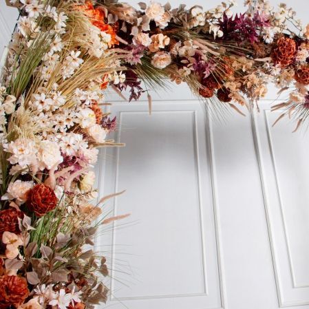 ДЛ170-1(з)(F) Декор входной группы h275 х L133 см на прутьях, пристен.,разборный бежево-терракот. ДЛ170-1(з)(F) Декор входной группы h275 х L133 см на прутьях, пристен.,разборный бежево-терракот.