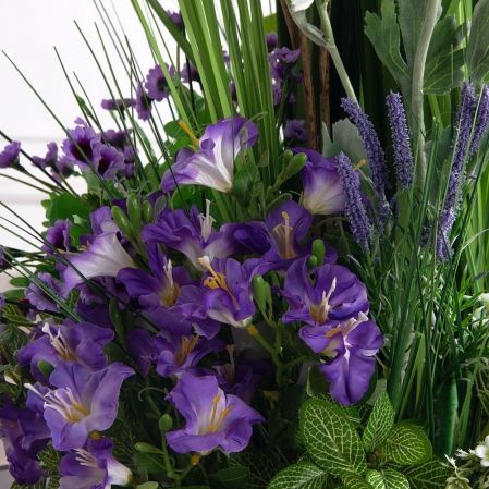 ВМ105-3(з)(F) Композиция искусственная Цветочный луг h100 d50см на вставке