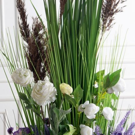 ВМ105-3(з)(F) Композиция искусственная Цветочный луг h100 d50см на вставке