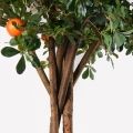 200/РН/84-5(з)(F) Дерево искусственное экзотическое  с апельсинами и цветами h200 d200см, латекс