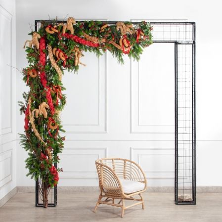 ДЛ193(Пр)(Fix)(F)Декор вход.группы h280см н/прутьях, прист.,в русском стиле