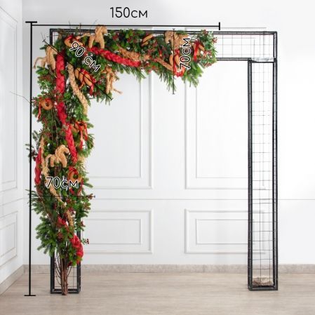 ДЛ193(Пр)(Fix)(F)Декор вход.группы h280см н/прутьях, прист.,в русском стиле