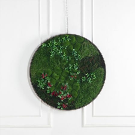 ФП20-4(з)(F) Фитопанно искусственное d100см в светлой раме ФП20-4(з)(F) Фитопанно искусственное d100см в светлой раме