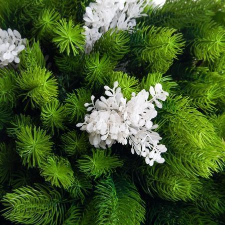 К559-1(Пр)(F) Композиция искусственная подвесная НГ d50см, с белым декором