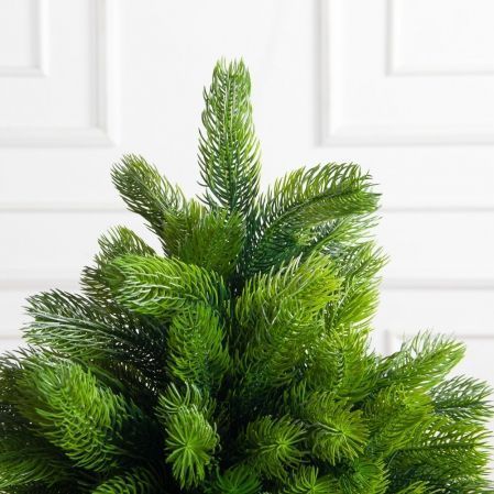 080/289-2(Пр)(Fix)(F) Ель искусственная h80см с красным декором на основании