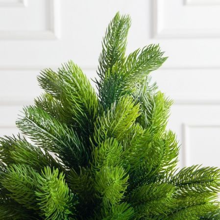 080/289-1(Пр)(Fix)(F) Ель искусственная h80см с белым декором на основании