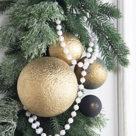 Л182(Пр)(F)(Чп) Лиана искусственная НГ с белым декором L100см