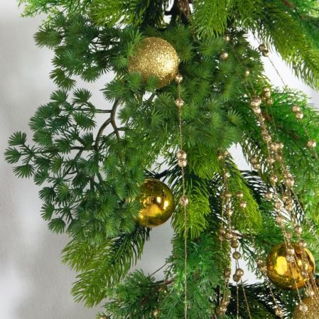 Л181(Пр)(F)(Чп) Лиана искусственная НГ с золотым декором L100см