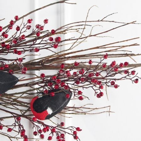 Л185(Пр)(Fix)(F)(Чп) Лиана искусственная со снегирями L150см