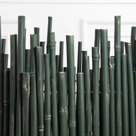 Кашпо-рама из бамбука d65 h65см, зеленое(F)