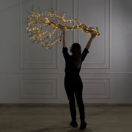 160/ДЗ/СВ03т(Пр)(F) Ветвь интерьерная с гирляндой Роса h160см, натуральная древесина 160/ДЗ/СВ03т(Пр)(F) Ветвь интерьерная с гирляндой Роса h160см, натуральная древесина