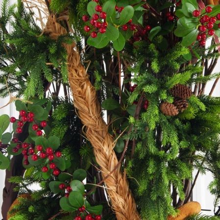 ДЛ193-1(Пр)(Fix)(F) Декор вход.группы h330 н/прутьях,прист.с гир.Роса в русском стиле,беж-корич.