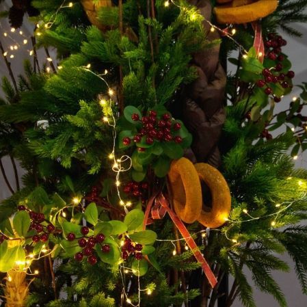 ДЛ193/СВ03т-1(Пр)(Fix)(F) Декор вход.груп. h330 н/прутьях,прист.с гир.Роса в русс.стиле,беж-корич.